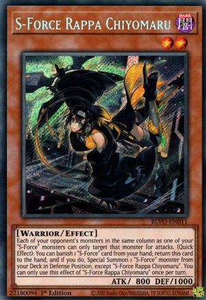 S-Force Rappa Chiyomaru [BLVO-EN011] Secret Rare - Trinity Hobby