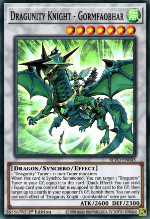 Dragunity Knight - Gormfaobhar [BLVO-EN045] Super Rare - Trinity Hobby