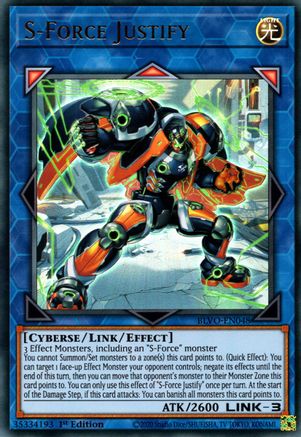 S-Force Justify [BLVO-EN048] Ultra Rare - Trinity Hobby
