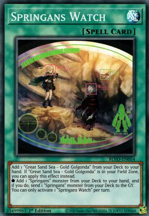 Springans Watch [BLVO-EN054] Super Rare - Trinity Hobby
