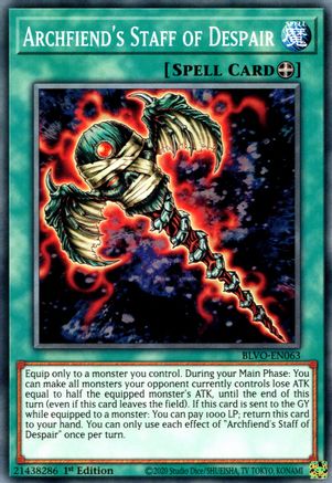Archfiend's Staff of Despair [BLVO-EN063] Common - Trinity Hobby