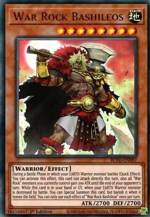 War Rock Bashileos [BLVO-EN097] Ultra Rare - Trinity Hobby