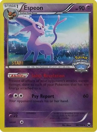Espeon (48/108) (National Championship Promo Staff) [Black & White: Dark Explorers] - Trinity Hobby
