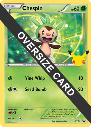 Chespin (XY01) (Jumbo Card) [First Partner Pack] - Trinity Hobby