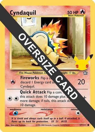 Cyndaquil (57/111) (Jumbo Card) [First Partner Pack] - Trinity Hobby