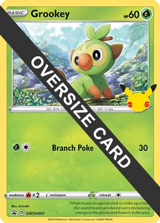 Grookey (SWSH001) (Jumbo Card) [First Partner Pack] - Trinity Hobby