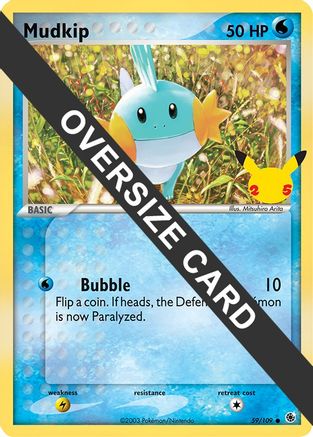 Mudkip (59/109) (Jumbo Card) [First Partner Pack] - Trinity Hobby