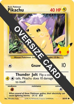 Pikachu (58/102) (Jumbo Card) [First Partner Pack] - Trinity Hobby