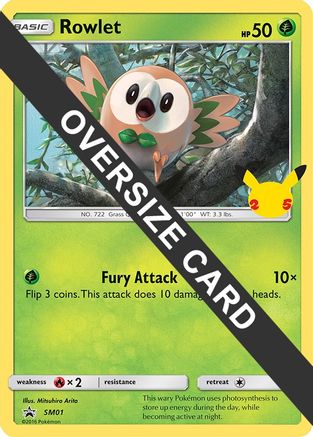 Rowlet (SM01) (Jumbo Card) [First Partner Pack] - Trinity Hobby
