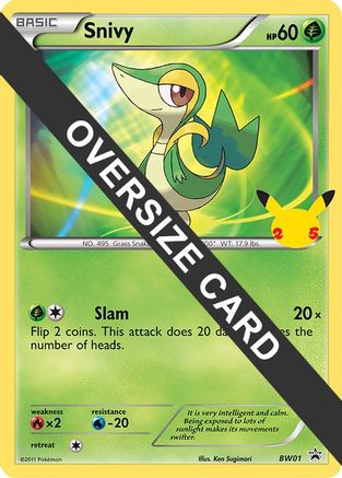 Snivy (BW01) (Jumbo Card) [First Partner Pack] - Trinity Hobby