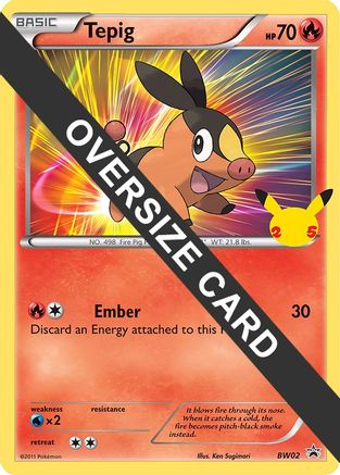 Tepig (BW02) (Jumbo Card) [First Partner Pack] - Trinity Hobby