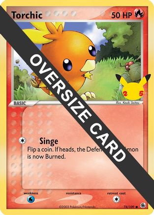 Torchic (74/109) (Jumbo Card) [First Partner Pack] - Trinity Hobby