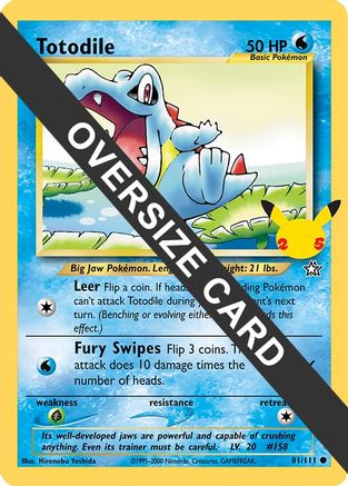 Totodile (81/111) (Jumbo Card) [First Partner Pack] - Trinity Hobby
