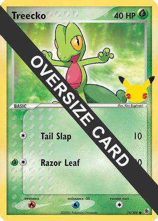 Treecko (76/109) (Jumbo Card) [First Partner Pack] - Trinity Hobby