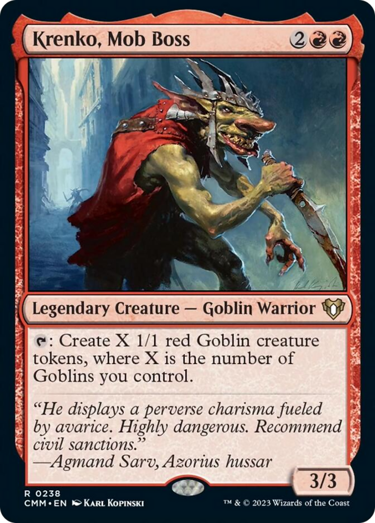 Krenko, Mob Boss [Commander Masters] - Trinity Hobby