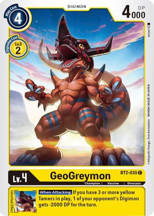 GeoGreymon [BT2-035] [Release Special Booster Ver.1.5] - Trinity Hobby