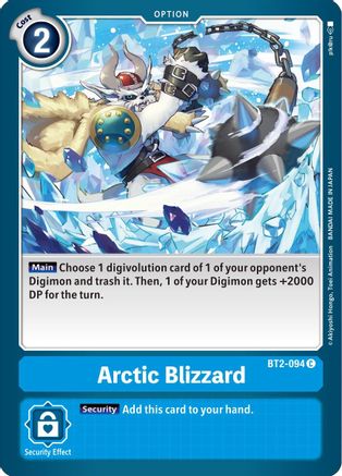 Arctic Blizzard [BT2-094] [Release Special Booster Ver.1.5] - Trinity Hobby