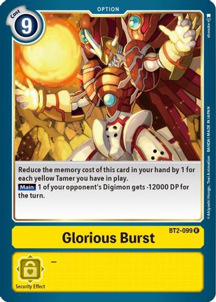 Glorious Burst [BT2-099] [Release Special Booster Ver.1.5] - Trinity Hobby