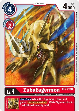 ZubaEagermon [BT3-010] [Sortie du Booster Spécial Ver.1.5] 