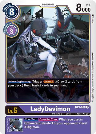 LadyDevimon [BT3-088] [Release Special Booster Ver.1.5] - Trinity Hobby