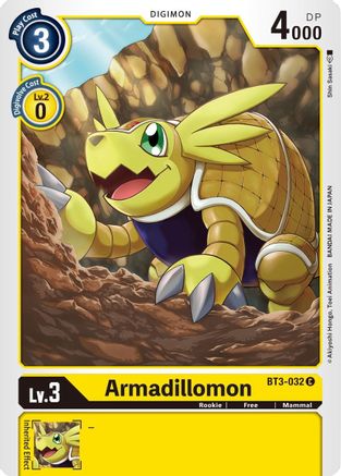 Armadillomon [BT3-032] [Release Special Booster Ver.1.5] - Trinity Hobby
