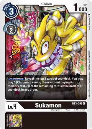 Sukamon [BT3-063] [Release Special Booster Ver.1.5] - Trinity Hobby