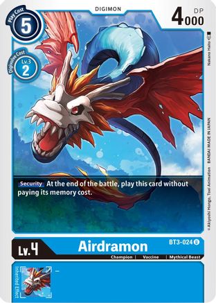 Airdramon [BT3-024] [Sortie du Booster Spécial Ver.1.5] 