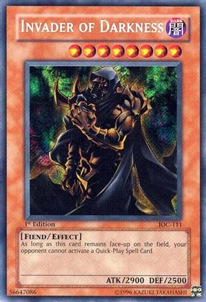 Invader of Darkness [IOC-111] Secret Rare - Trinity Hobby