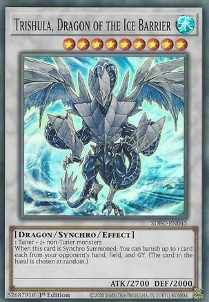 Trishula, Dragon of the Ice Barrier [SDFC-EN045] Super Rare - Trinity Hobby