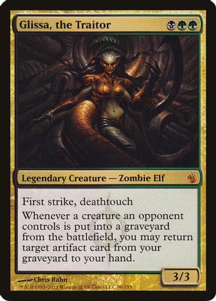 Glissa, the Traitor (Mirrodin Besieged)  (OVER-096) - [Oversize Cards] - Trinity Hobby