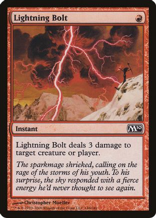 Lightning Bolt (M10)  (OVER-146) - [Oversize Cards]