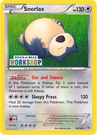 Snorlax (Build-a-Bear Workshop Exclusive) - (080/106) [Miscellaneous Cards & Products]