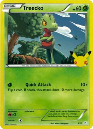 Treecko (3/25) [McDonald's 25th Anniversary] - Trinity Hobby