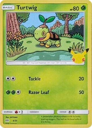 Turtwig (4/25) [McDonald's 25th Anniversary] - Trinity Hobby