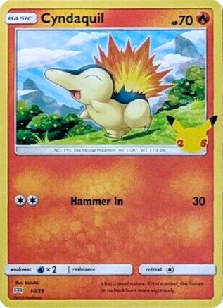 Cyndaquil (10/25) [McDonald's 25th Anniversary] - Trinity Hobby
