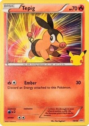 Tepig (13/25) [McDonald's 25th Anniversary] - Trinity Hobby