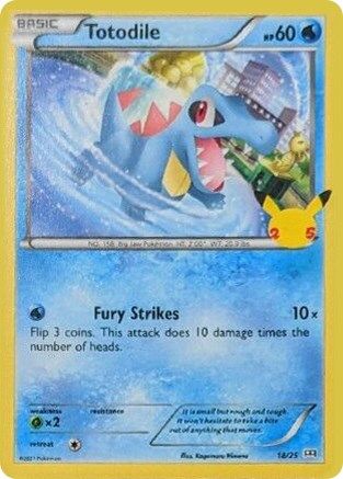 Totodile (18/25) [McDonald's 25th Anniversary] - Trinity Hobby