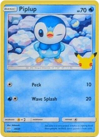 Piplup (20/25) [McDonald's 25th Anniversary] - Trinity Hobby