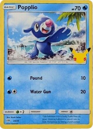 Popplio (23/25) [McDonald's 25th Anniversary] - Trinity Hobby