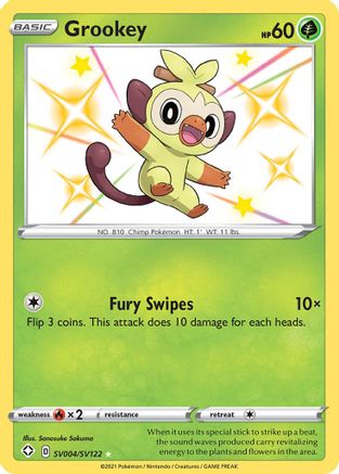 Grookey (SV004/SV122) [Sword & Shield: Shining Fates] - Trinity Hobby