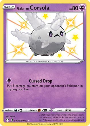 Galarian Corsola (SV049/SV122) [Sword & Shield: Shining Fates] - Trinity Hobby