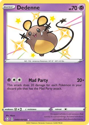 Dedenne (SV051/SV122) [Sword & Shield: Shining Fates] - Trinity Hobby