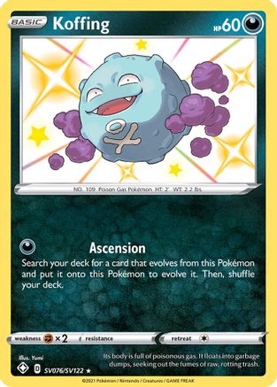 Koffing (SV076/SV122) [Sword & Shield: Shining Fates] - Trinity Hobby