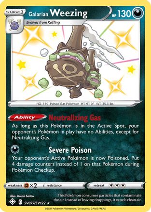 Galarian Weezing (SV077/SV122) [Sword & Shield: Shining Fates] - Trinity Hobby