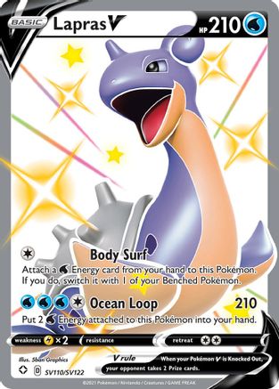Lapras V (SV110/SV122) [Sword & Shield: Shining Fates] - Trinity Hobby