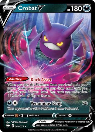 Crobat V (044/072) [Sword & Shield: Shining Fates] - Trinity Hobby