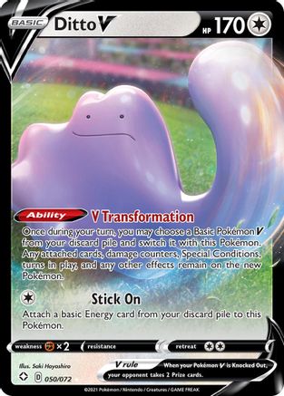 Ditto V (050/072) [Sword & Shield: Shining Fates] - Trinity Hobby