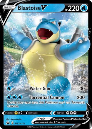 Blastoise V (SWSH101) [Sword & Shield: Black Star Promos] - Trinity Hobby