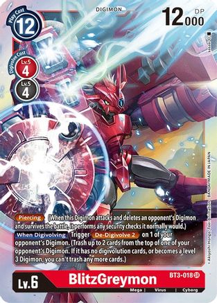 BlitzGreymon [BT3-018] [Release Special Booster Ver.1.5] - Trinity Hobby
