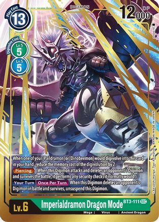 Imperialdramon Dragon Mode [BT3-111] [Release Special Booster Ver.1.5] - Trinity Hobby